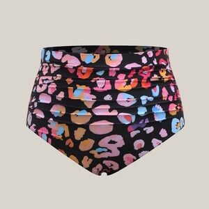 BloomChic Multicolor High-Waisted Bikini Bottoms